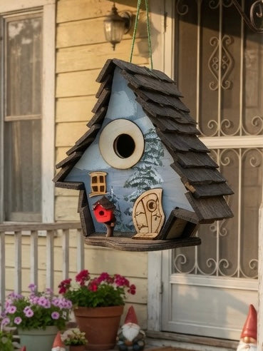 winter tree crooked house