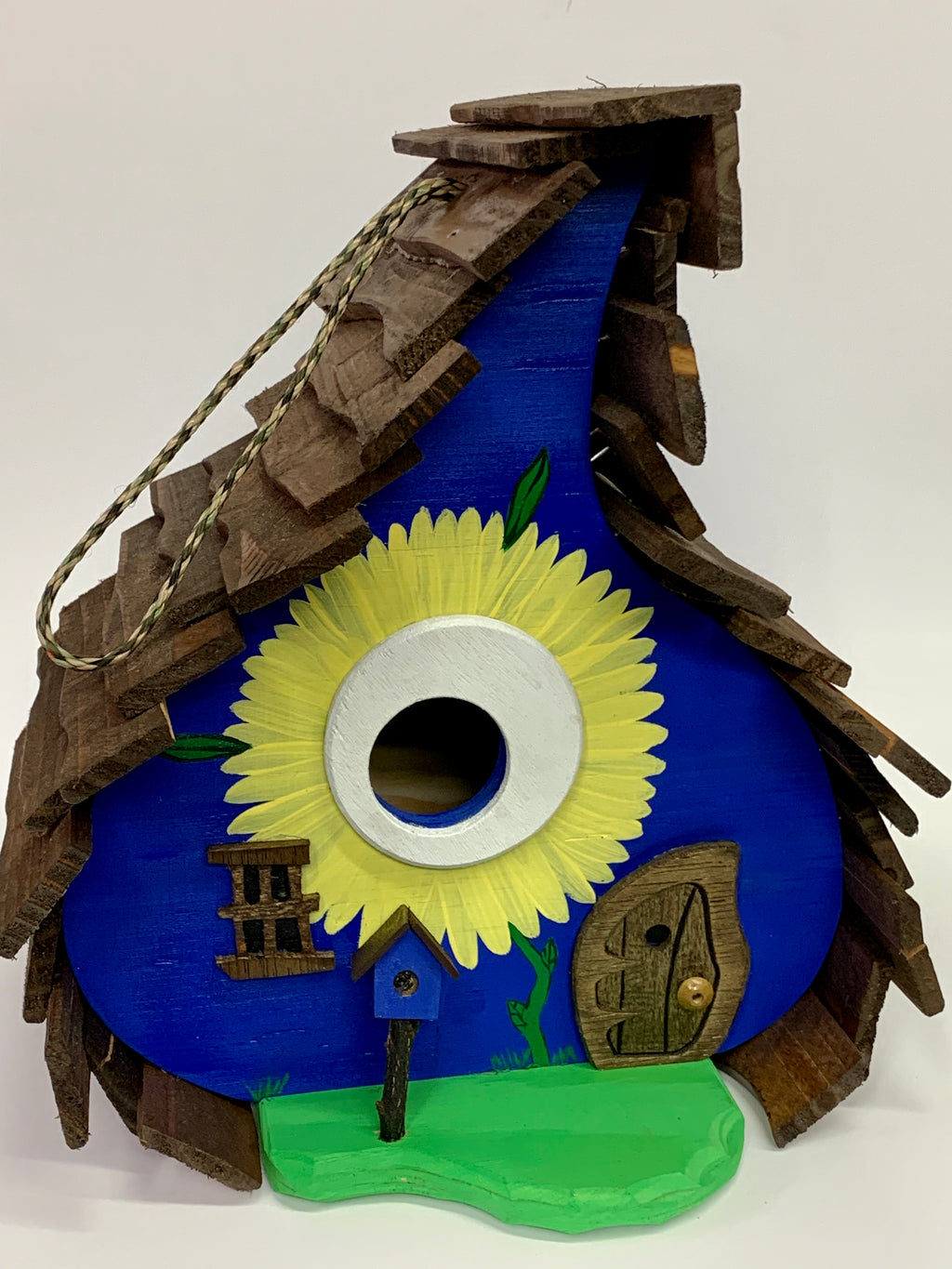Floral Gourd Whimsical Birdhouse