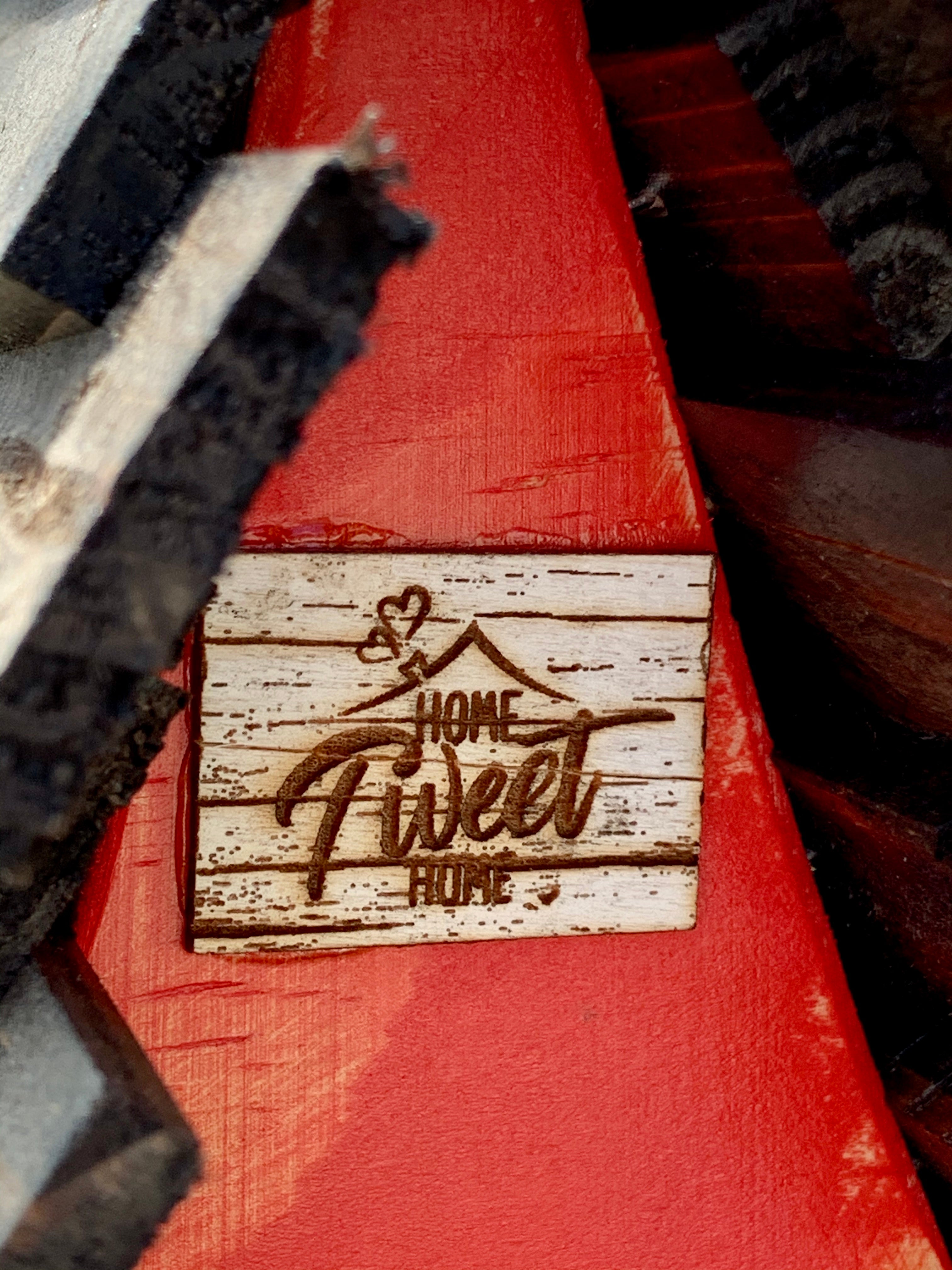 Red A-frame Birdhouse